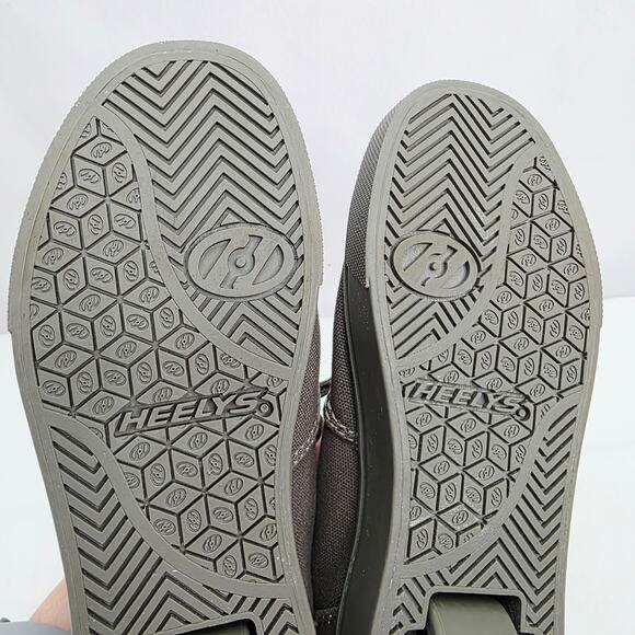 Heelys Kids Gray Brown  Canvas Skate Sneaker Youth  Size 3 - Picture 5 of 12